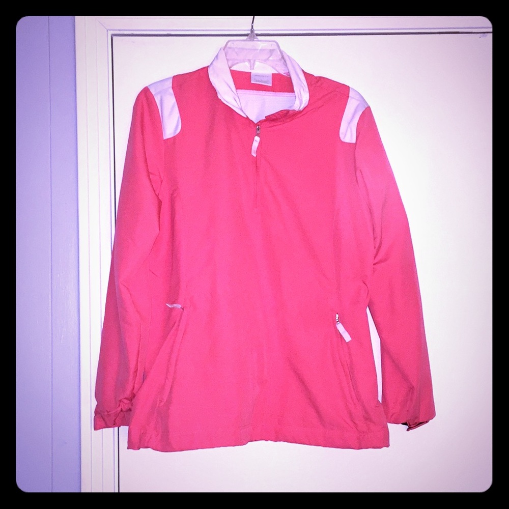 Nike Golf pull over jacket orange Medium
